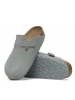 Birkenstock Boston suède pure sage
