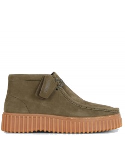 Clarks Torhill hi suède green