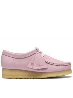 Clarks Wallabee cuir rose bébé