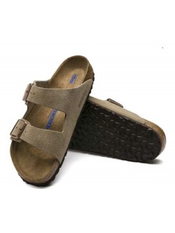 Birkenstock Arizona suède taupe new Lit de pied souple
