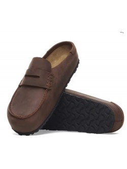 Birkenstock Naples cuir huilé habana