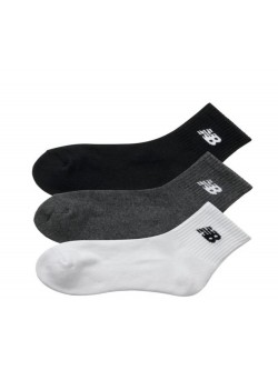 New Balance Chaussettes Everyday Crew blanc / noir / gris