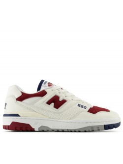 New Balance BB550 suède crème / bordeaux
