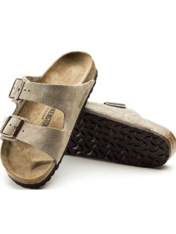 Birkenstock Arizona suède sable taupe