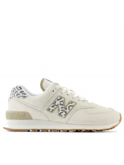 New Balance WL574 suède léo crème