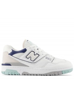 New Balance BBW550 cuir blanc / bleu pastel