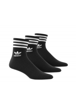 ADIDAS Chaussettes Mid Crew noir / blanc