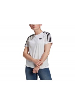 ADIDAS GN2913 Tee- Shirt 3 bandes blanc / noir