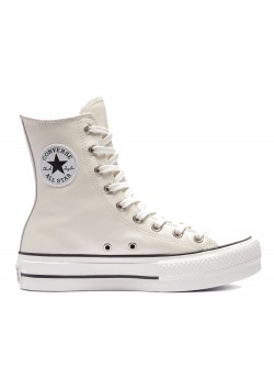 Converse Chuck Taylor all star Lift XI plateforme cuir crème