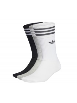 ADIDAS Chaussettes hautes Crew blanc / gris / noir