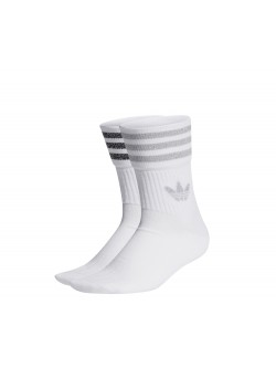 ADIDAS Chaussettes Mid Crew blanc / gris / anthracite