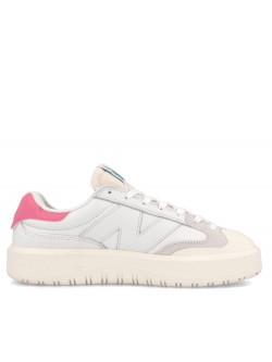 New Balance CT302 cuir blanc / rose