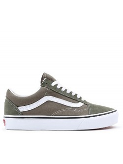 Vans Old Skool suède kaki / blanc
