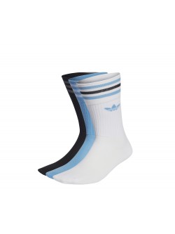 ADIDAS Chaussettes Mid Crew blanc / turquoise / noir