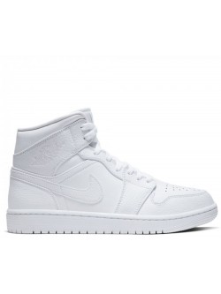 Nike Air Jordan 1 Mid blanc 554724-130