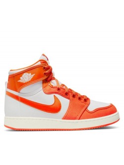 Nike Air Jordan 1 Mid blanc / orange