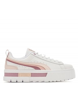 Puma Mayze cuir blanc / mauve / rose
