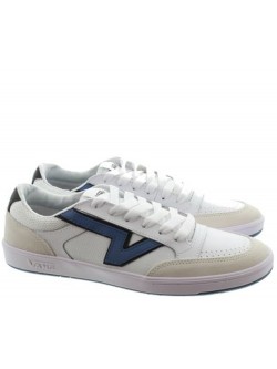 Vans Lowland cuir blanc / bleu