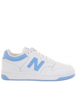 New Balance BB480 cuir blanc / ciel