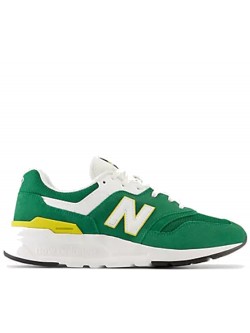New Balance CM997 suède vert / jaune