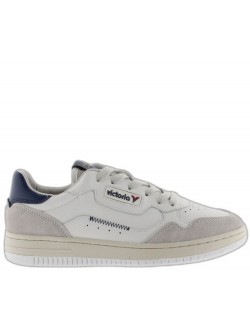 Victoria C80 cuir blanc / marine