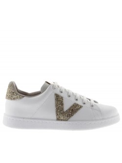 Victoria Tennis cuir platino