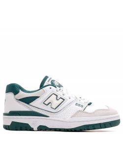 New Balance BB550 cuir blanc / vert