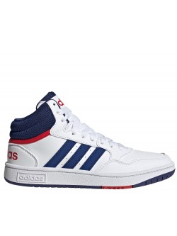 ADIDAS Hoops 3.0 Kids Mid blanc / raf