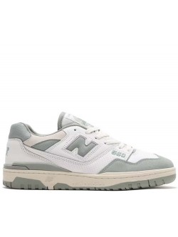 New Balance BB550 cuir blanc / grey