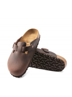 Birkenstock Boston Cuir huilé Habana