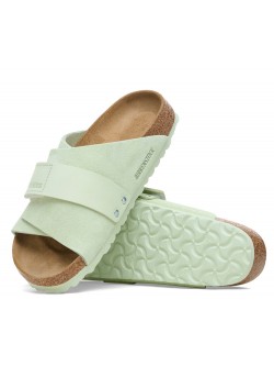Birkenstock Kyoto suède faded lime
