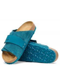 Birkenstock Kyoto suède turquoise