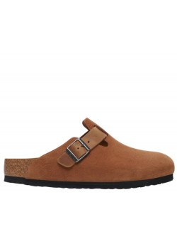 Birkenstock Boston suède cognac