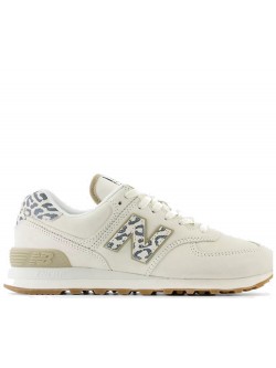 New Balance WL574 suède léopard