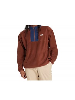 New Balance Polaire zip chocolat