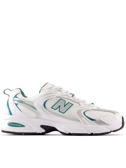 New Balance 530 blanc / émeraude