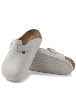 Birkenstock Boston suède white