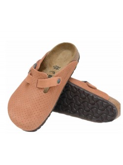 Birkenstock Boston suède burnt orange