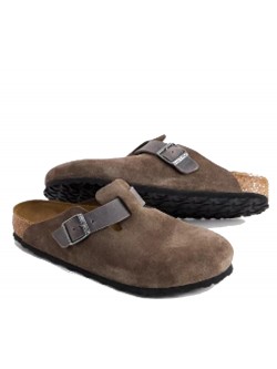 Birkenstock Boston suède concréte gray