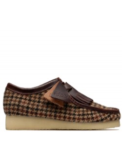 Clarks Wallabee brown tweed combi
