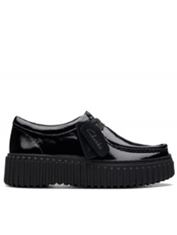 Clarks Torhill bee black patent