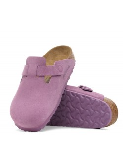 Birkenstock Boston suède mauve