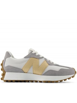 New Balance W327 grey gold métallic