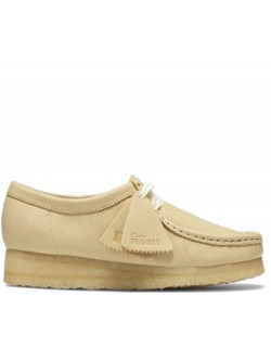 Clarks Wallabee cuir jaune pale
