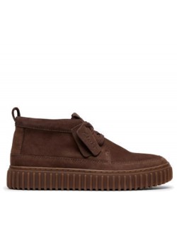 Clarks Torhill hi suède dark brown