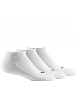 ADIDAS Chaussettes trefoil courtes blanc logo noir