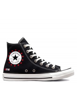 Converse Chuck Taylor all star toile love noir