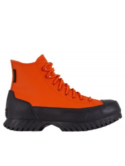 Converse Chuck Taylor All Star Lugged Winter 2.0 cuir plateforme orange / noir