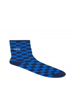 Vans Z Chaussettes hautes Checkerboard noir / bleu raf