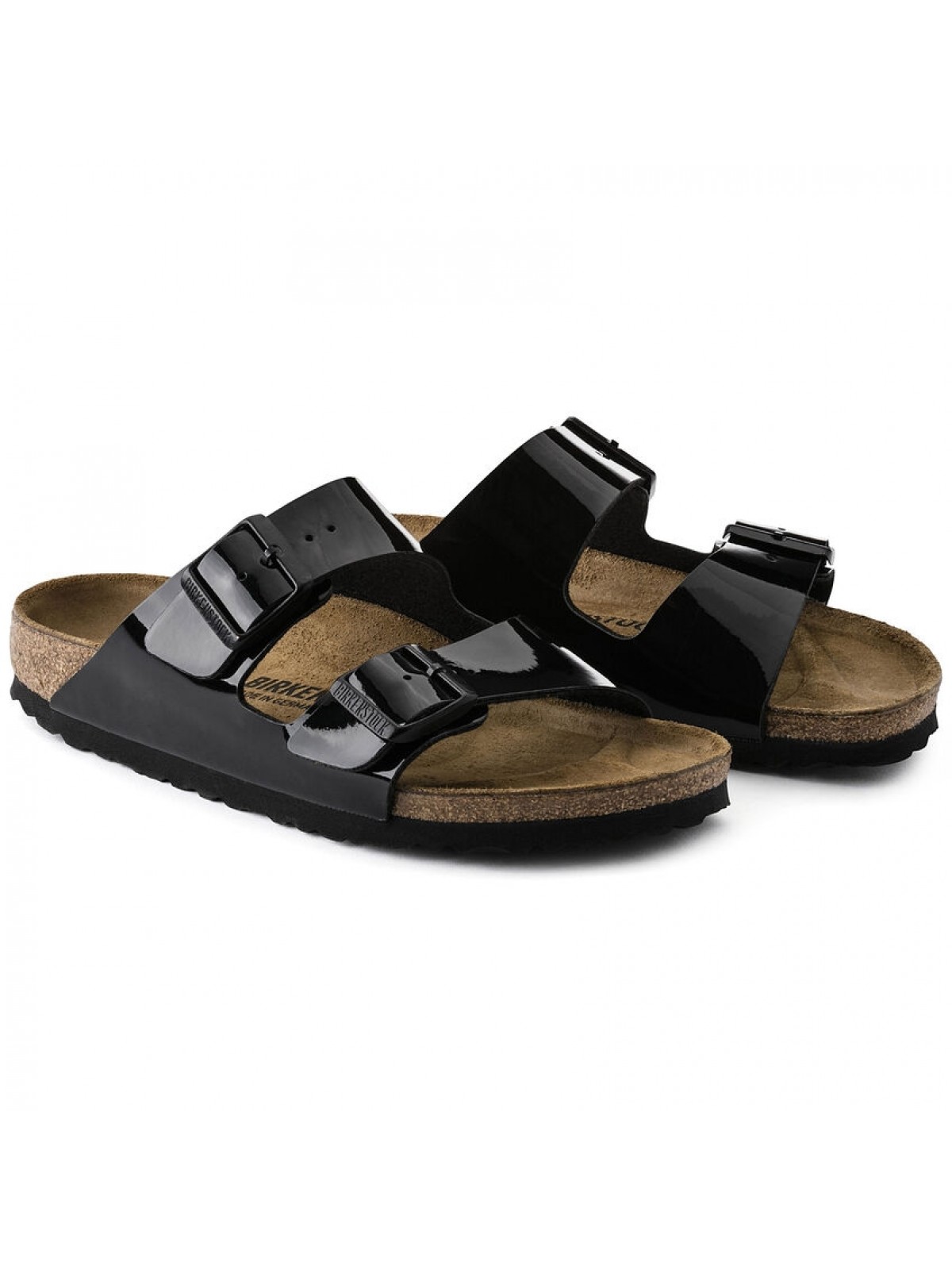 Birkenstock noir deals vernis pas cher